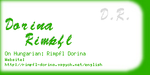 dorina rimpfl business card